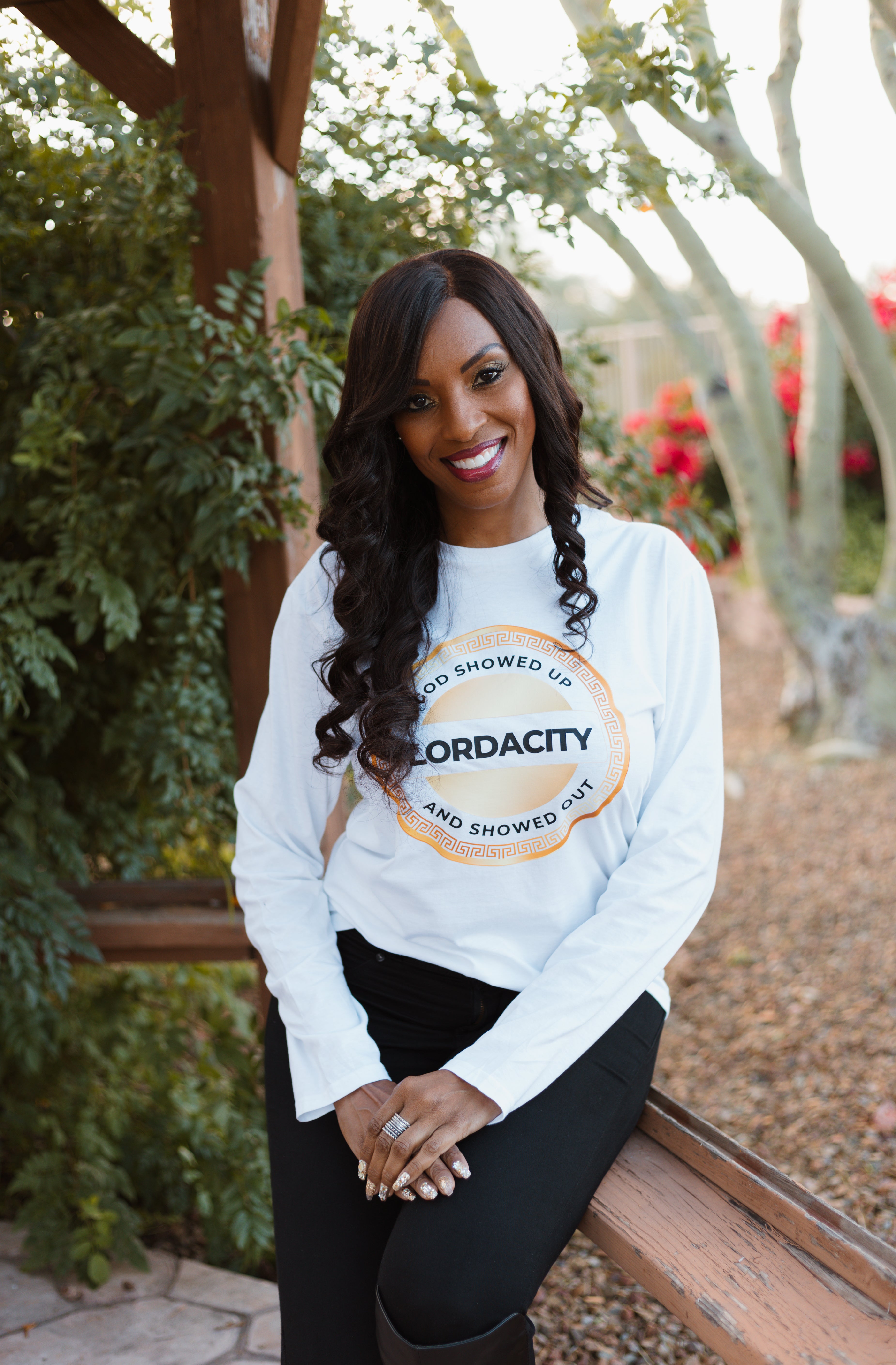 God Showed Up and Showed Out - Long Sleeve Shirt