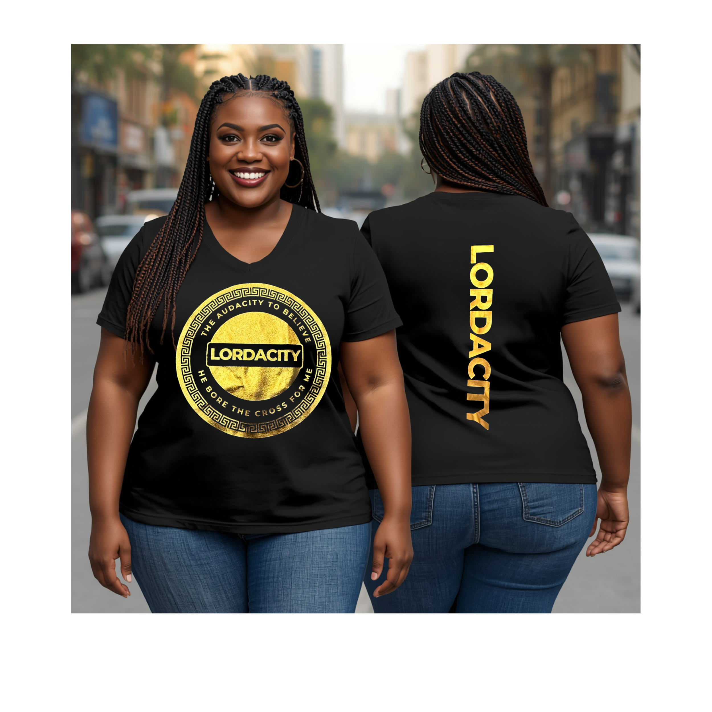 He Bore the Cross for Me – Gold Edition Tee